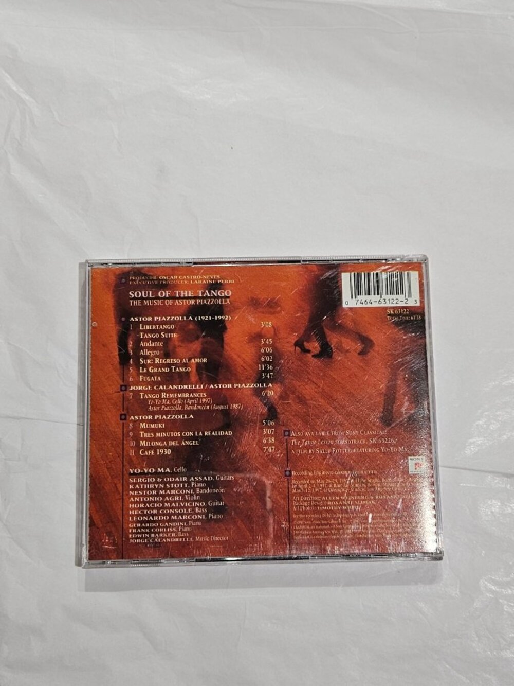 Yo Yo Ma Soul Of The Tango CD - Picture 2 of 5